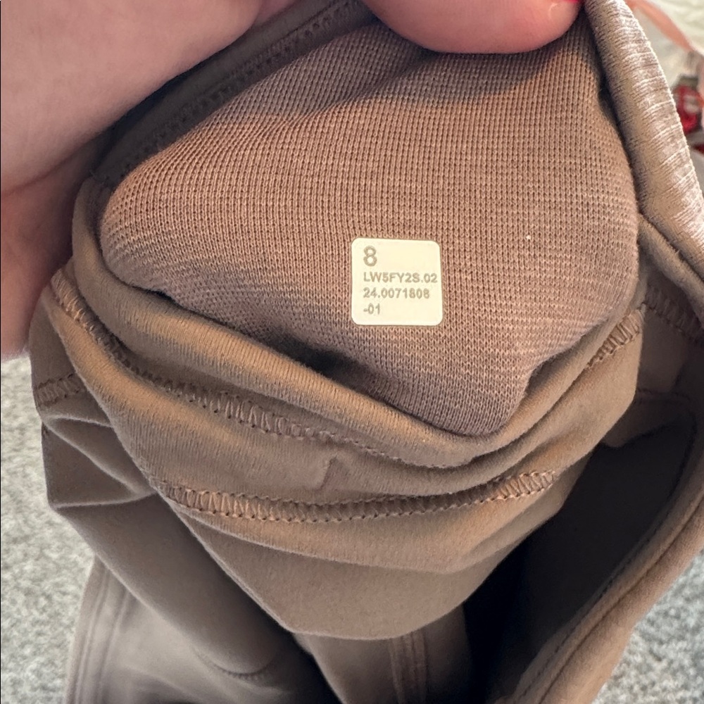 Lululemon Ribbed Brown/Tan Leggings - Picture 7 of 7